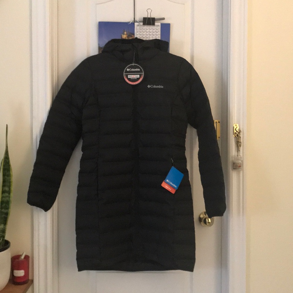 Columbia 22 long hooded jacket size small